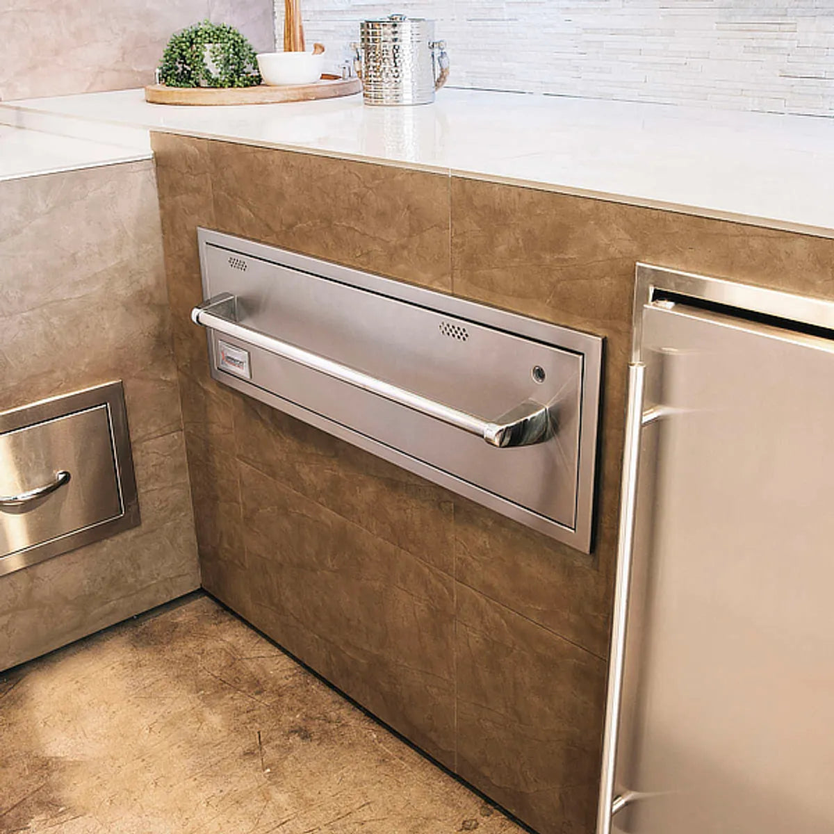 Summerset 36 Built-In Outdoor Warming Drawer In Stainless Steel