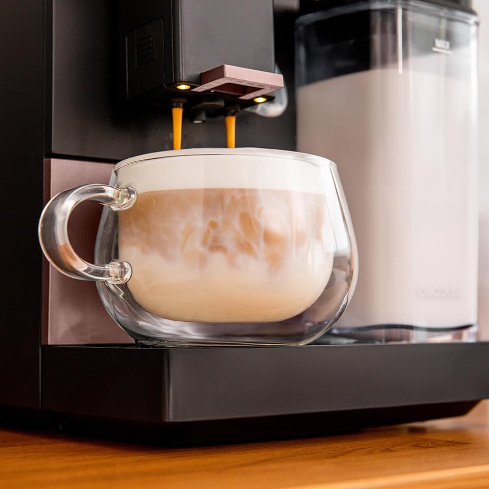 Cecotec Machine a Café Espresso Superautomatique Cremmaet Compactccino Connected Black Rose. 19 Bars, Écran TFT, Wifi, Moulin Integré, Réservoir d'eau 1,1 L et de lait 400 ml, Nettoyage Automatique – Image 8