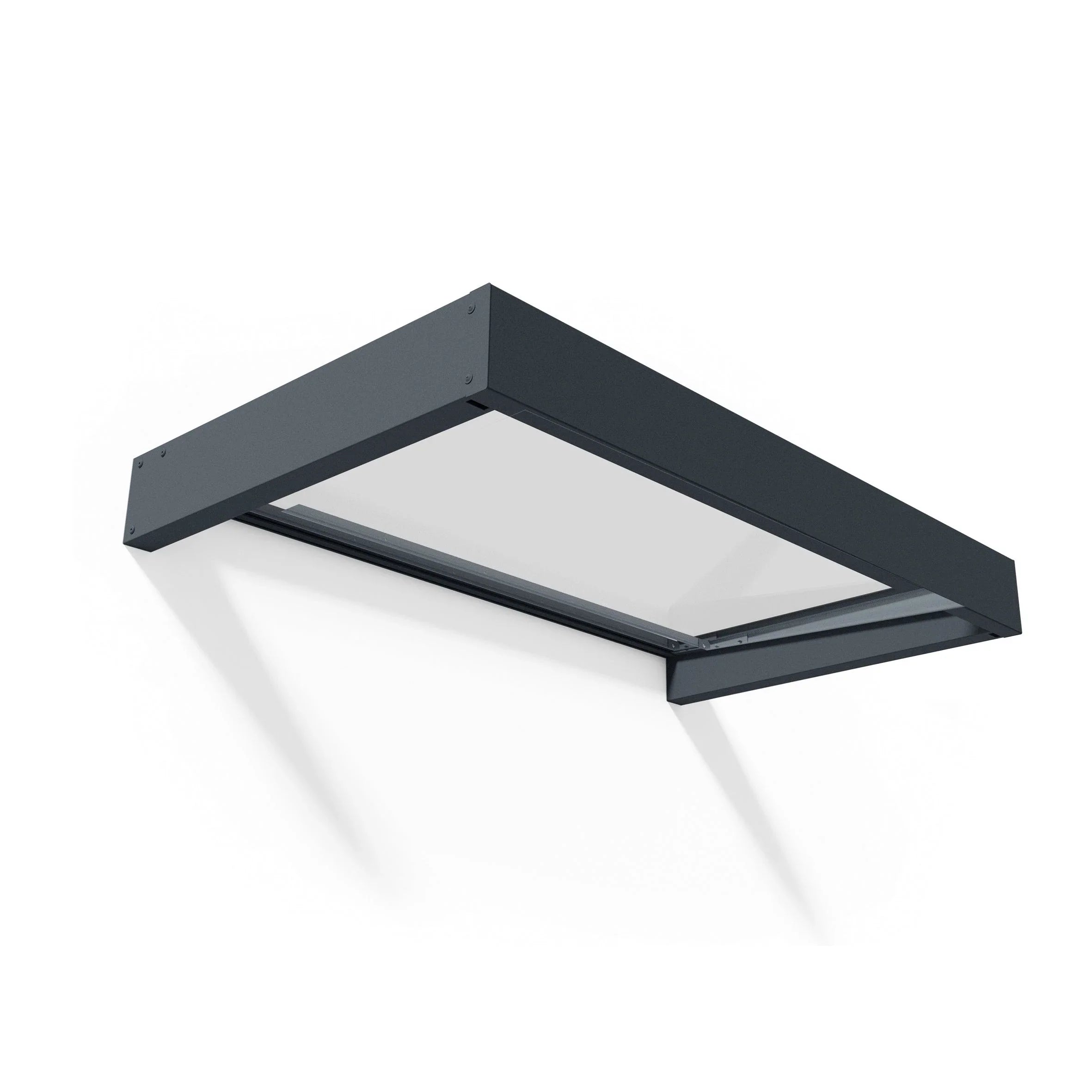 Sophia 3 ft. Grey Clear Door and Window Awning – Image 16