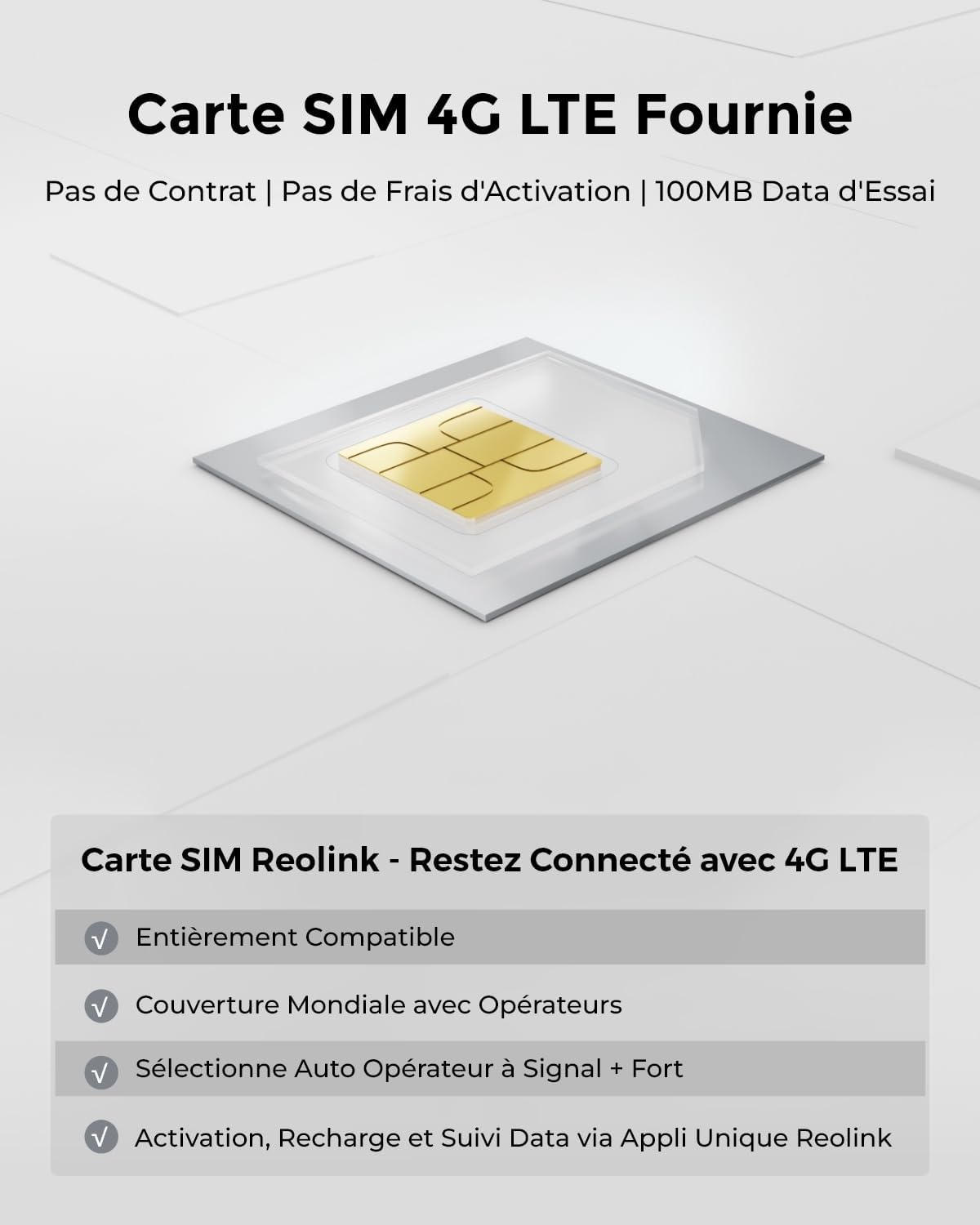 Reolink 3G/4G LTE Camera Surveillance Extérieure avec Carte SIM+microSD 32Go, 5MP Caméra Solaire PT, Détection Intelligente, Vision Nocturne Couleur, Audio Bidirectionnel, Go PT Plus+Panneau Solaire – Image 3