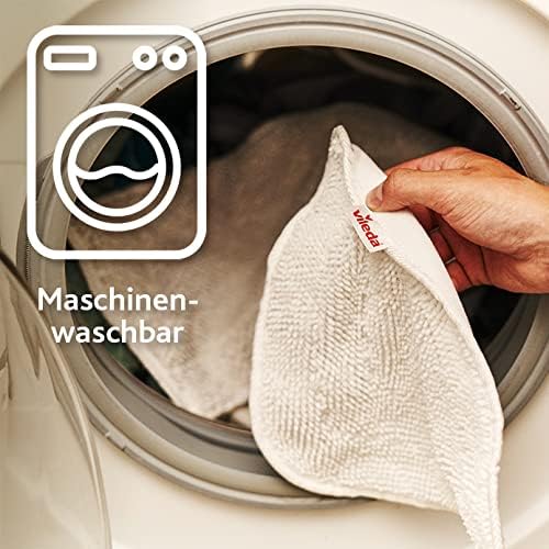 Vileda Steam Plus Nettoyeur vapeur avec PowerPad et housse de rechange en microfibre, élimine jusqu'à 99,9% des bactéries et des virus, pour tous les sols, idéal pour les tapis, emballage écologique – Image 4