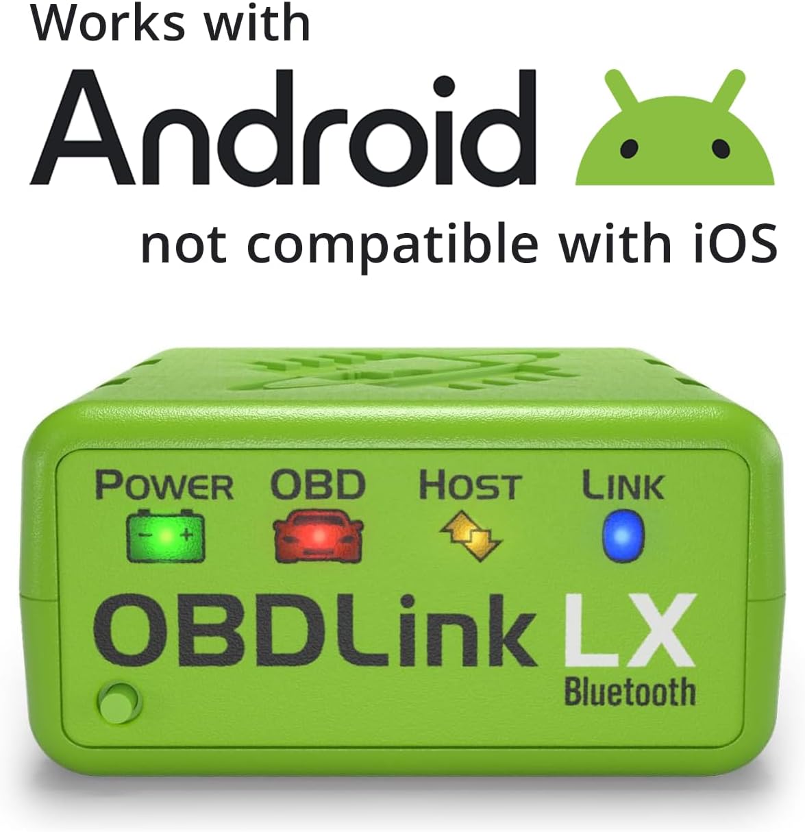 OBDLink LX Adaptateur OBD2 Bluetooth 3.0 pour Android, Compatible Motoscan, Torque, Hybrid Assistant, Scanner de diagnostic OBD II – Image 2