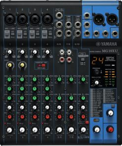 Yamaha MG10XU - Console de mixage compacte avec 10 canaux d'entrée, effets, USB et préamplis micro D-PRE