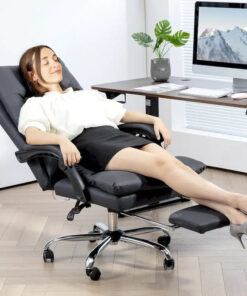 Vinsetto Microfibre Vibration Heated Reclining Massage Office Chair