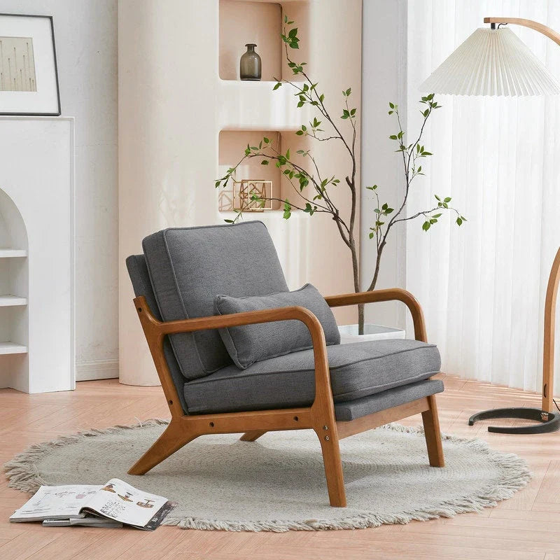 Mid Century Modern Upholstered Accent Chair – Image 37