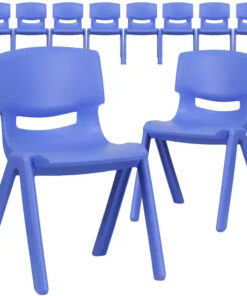 Alternative view of Flash Furniture 10 Pack Plastic Stackable School Chair with 13.25 Seat Height