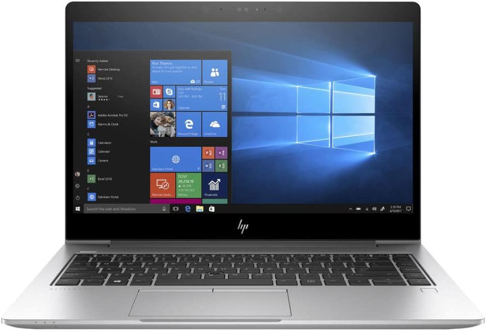 EliteBook 840 G6 14 Full HDCore i5 8265U 256 Go SSD Disque dur 16 Go Mémoire Windows 11 Pro Webcam Ordinateur portable (reconditionné) – Image 3