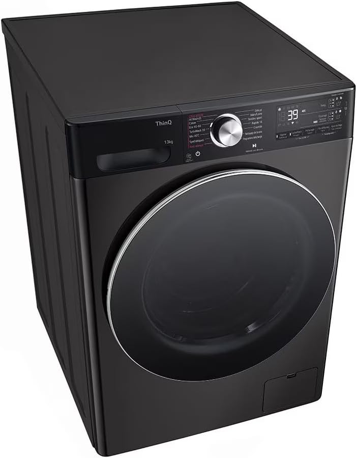 LAVE-LINGE LG F34R92BSTA ouverture hublot 13 kg 1400 trs/min profondeur 61.50 cm – Image 6