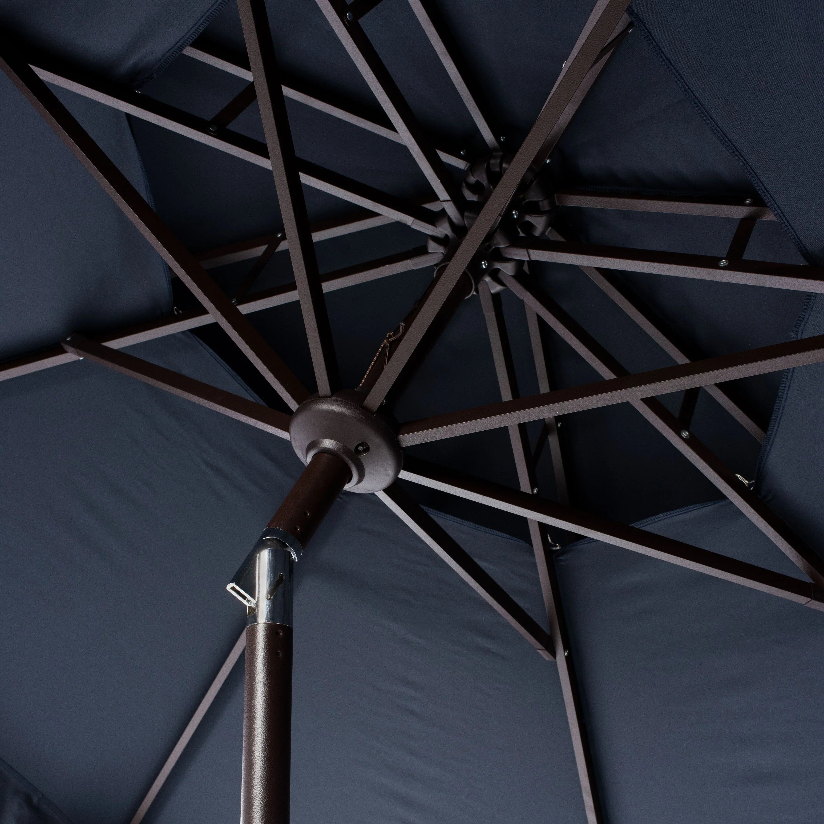 SAFAVIEH Outdoor Kjerstin Valance 9Ft Double Top Umbrella – Image 28