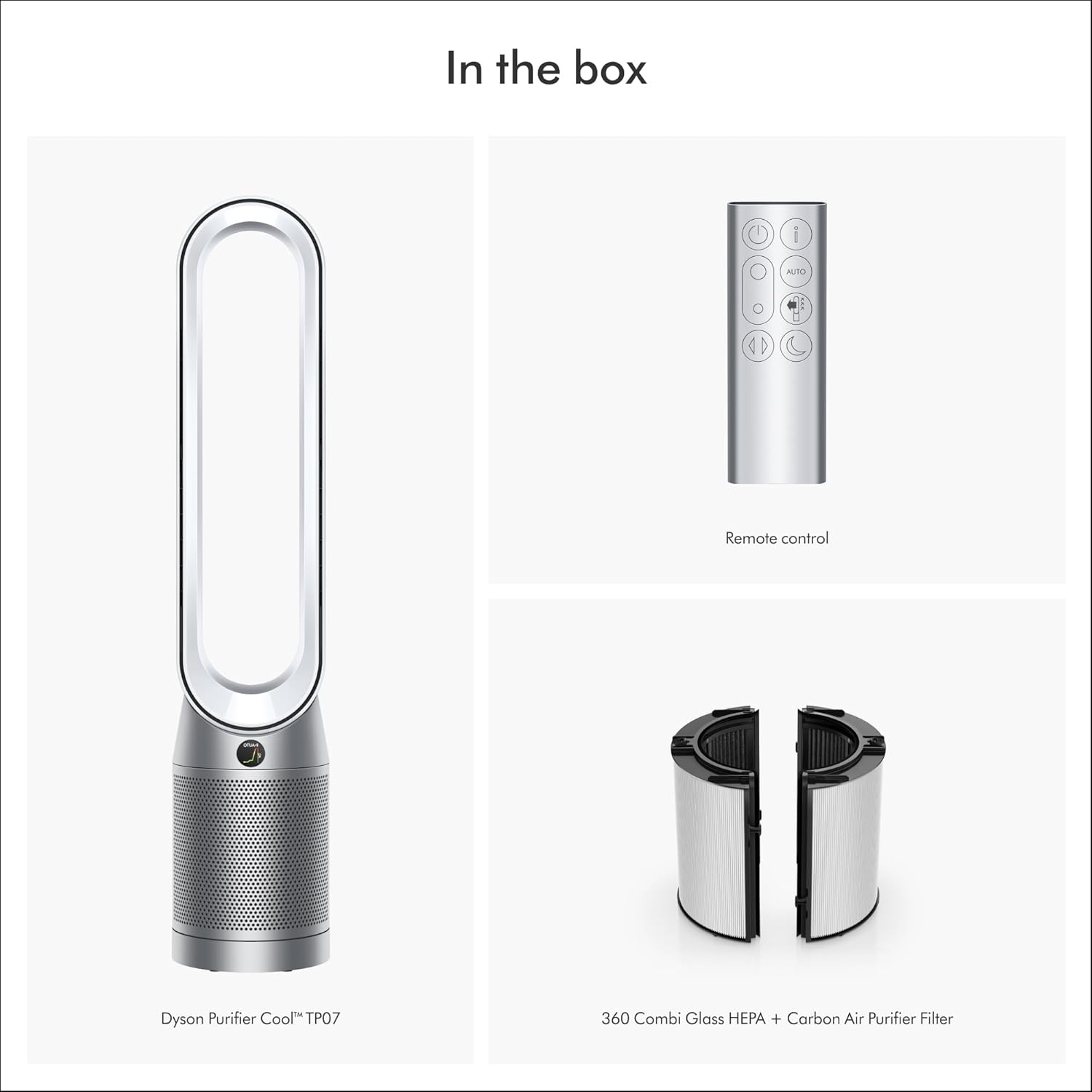 Dyson – Purificateur d'air intelligent et ventilateur Purificateur Cool, blanc/argenté - TP07 – Image 3