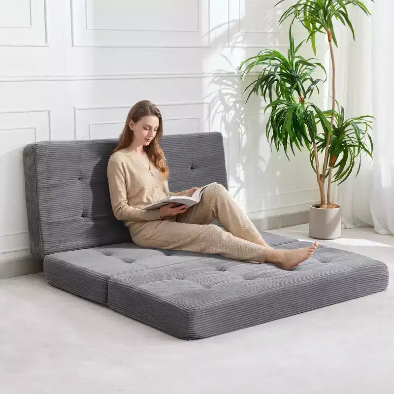 39x75 Tri-Fold Memory Foam Sofa Bed 6 Tufted Mattress – Image 3