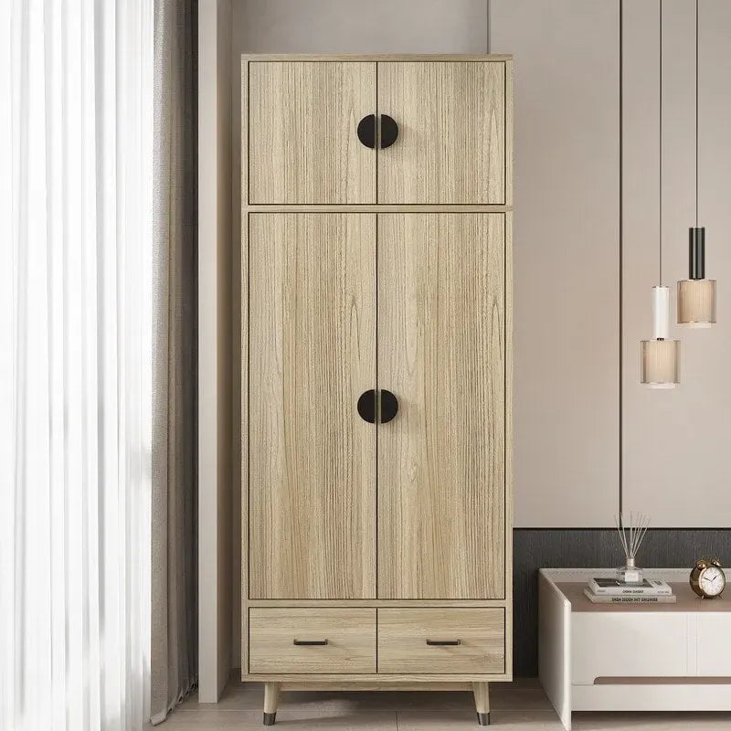 Wooden Armoire with 4 Drawers – Image 3