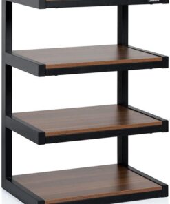 Norstone Esse Hi-Fi Noir et Noyer - Meuble Hifi