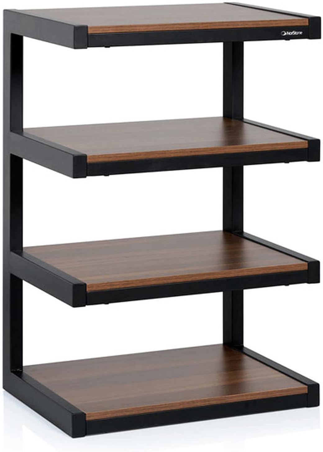 Norstone Esse Hi-Fi Noir et Noyer - Meuble Hifi