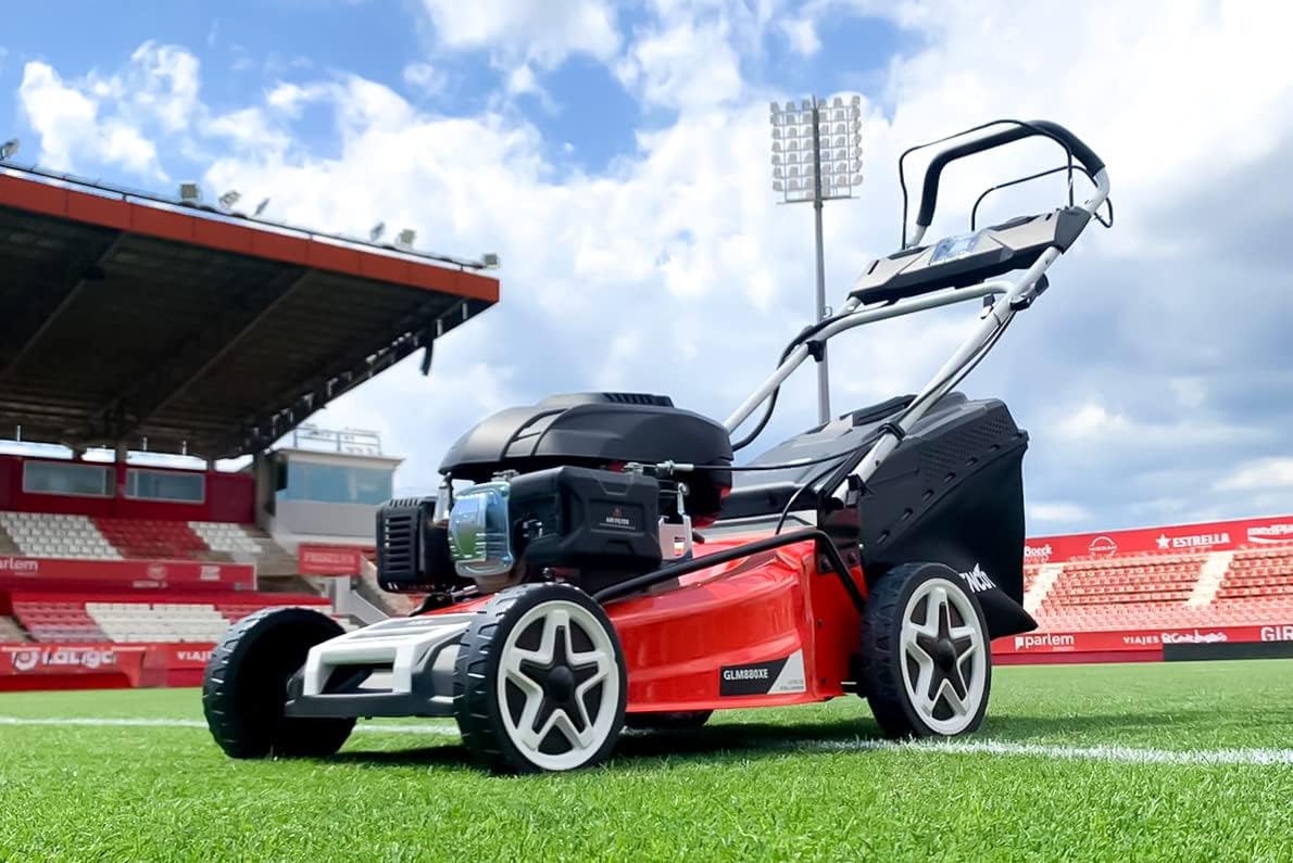GREENCUT GLM880XE - Tondeuse Essence 224cc 7,5ch, démarrage électrique, autotractée, Lame Acier 53cm, Hauteur réglable, bac 65L, idéale Jardins Moyens/Grands Jusqu’à 2000m2 – Image 2