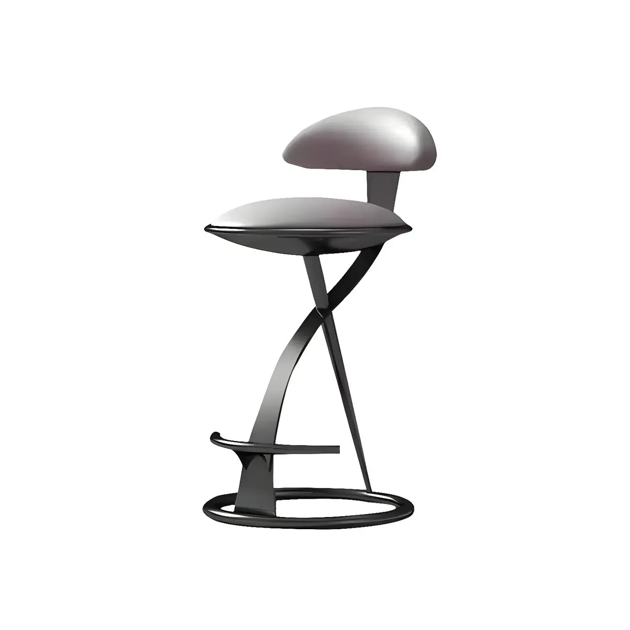 Luxury Gold Metal Frame Sleek Beige Leather Bar Stool – Image 9