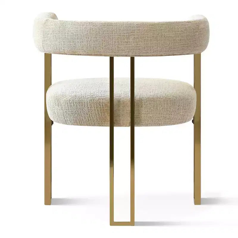 3-in-1 Oval Extendable Dining Table Set with 6 Chenille Upholstered Chairs Featuring Gold Metal Legs, Versatile Dining Furniture-Panipeachy – Image 22