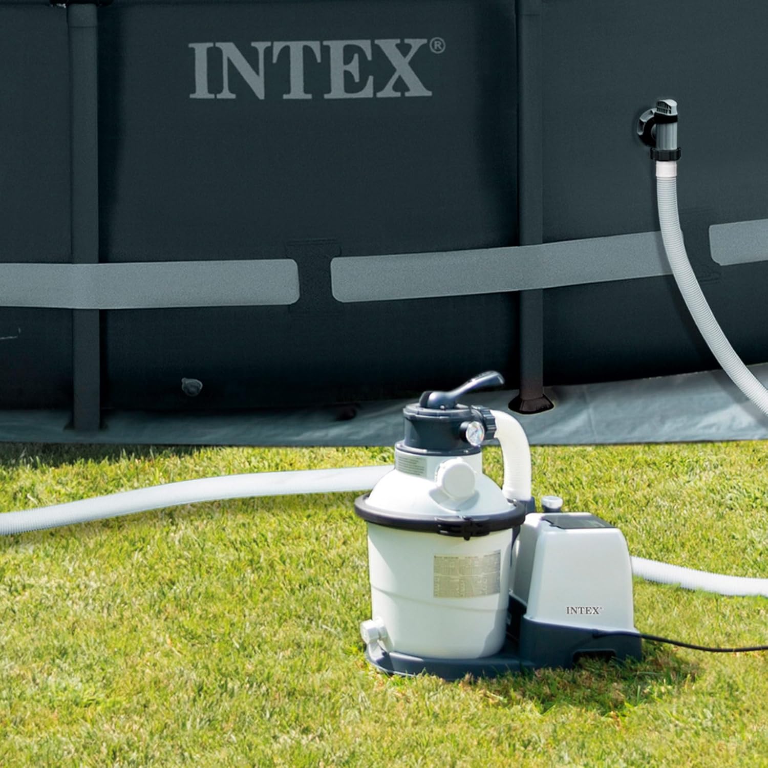 Intex Krystal Clear 26642 SX925 Filtre à sable Blanc Débit 2000 l/h – Image 2