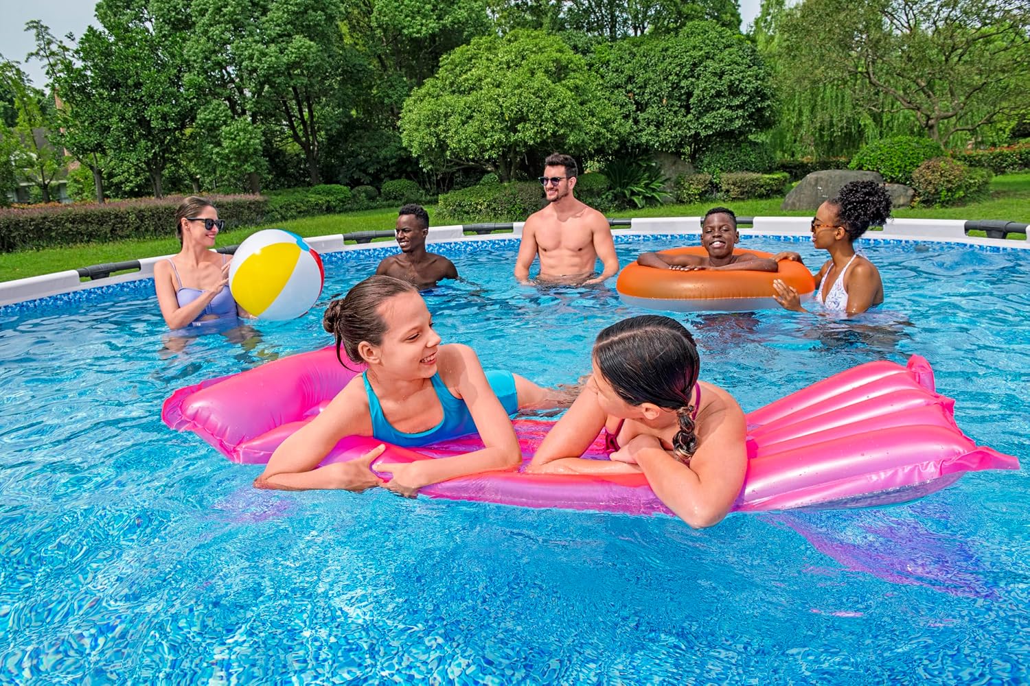 Bestway Steel Pro Max Frame Kit Piscine Ronde avec Pompe à Filtre Ø 366 x 76 cm Gris Clair – Image 10