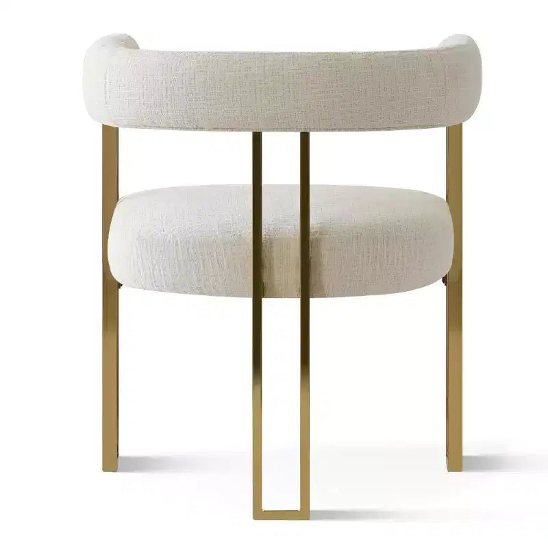 3-in-1 Oval Extendable Dining Table Set with 6 Chenille Upholstered Chairs Featuring Gold Metal Legs, Versatile Dining Furniture-Panipeachy – Image 16