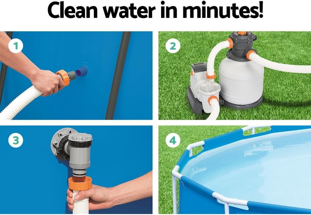 Bestway - Filtre à sable Flowclear - 7,571 m3/h - Pour Filtrer l'eau de piscine – Image 5