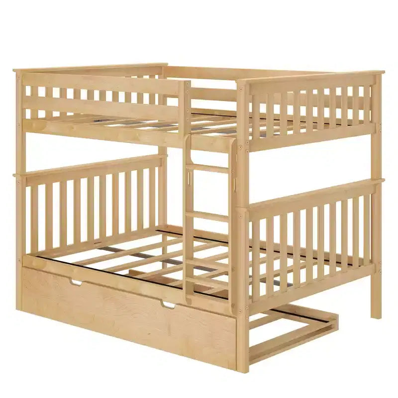 Max & Lily Full over Full Bunk Bed with Trundle Bed – Image 7