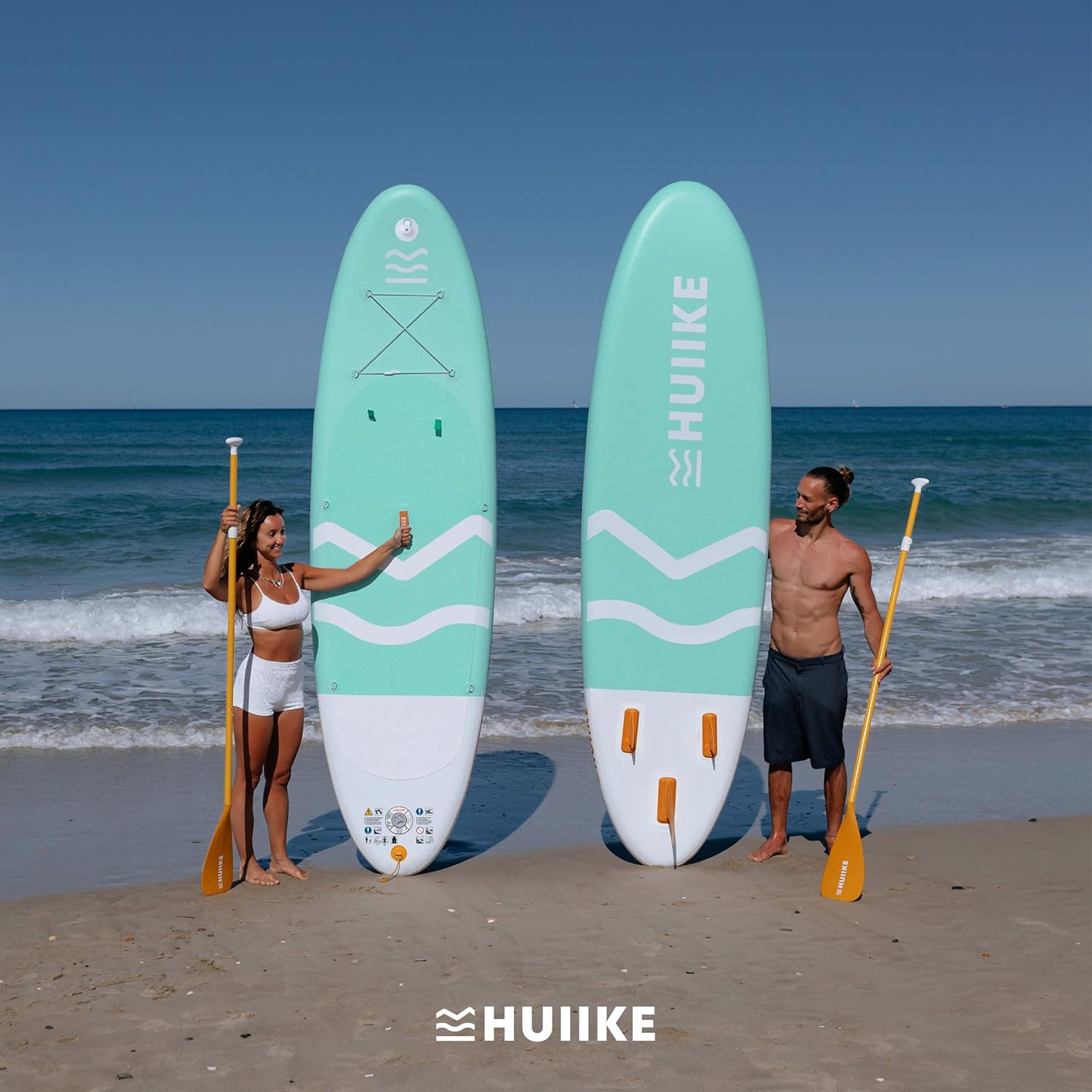 HUIIKE Paddle Gonflable Adulte avec Accessoires Inclus, Pagaie, Ailerons, Pompe. Planche de Stand Up Paddle Grande Stabilité et Résistance. 305 x 84 x 15 cm, Jusqu'à 130 kg – Image 8
