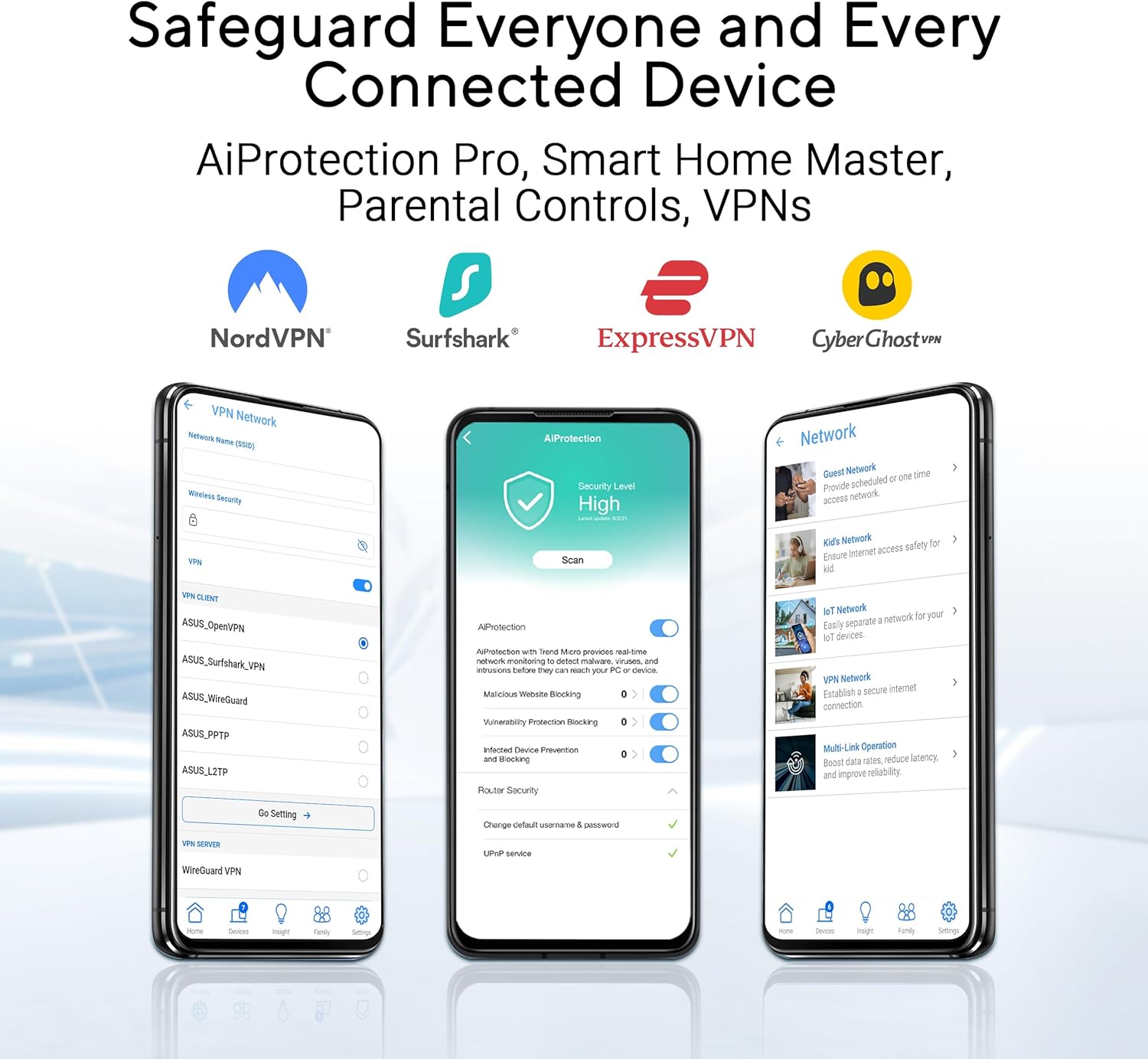 RT-BE92U - Routeur Wi-FI 7 Extensible - Tri-Bande BE9700, 320MHz & 4096-QAM, MLO, AI WAN Detection, AiMesh, Abonnement Gratuit à la sécurité réseau,VPNs – Image 6