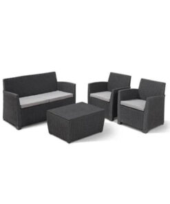 Salon Jardin Resine - Gris