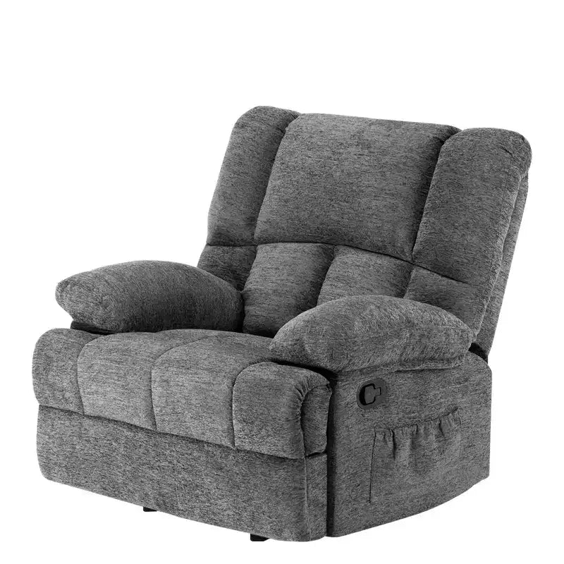 MAYEERTY Limestone Oversized Rocking Recliner Chair For Adults Living Room – Image 4