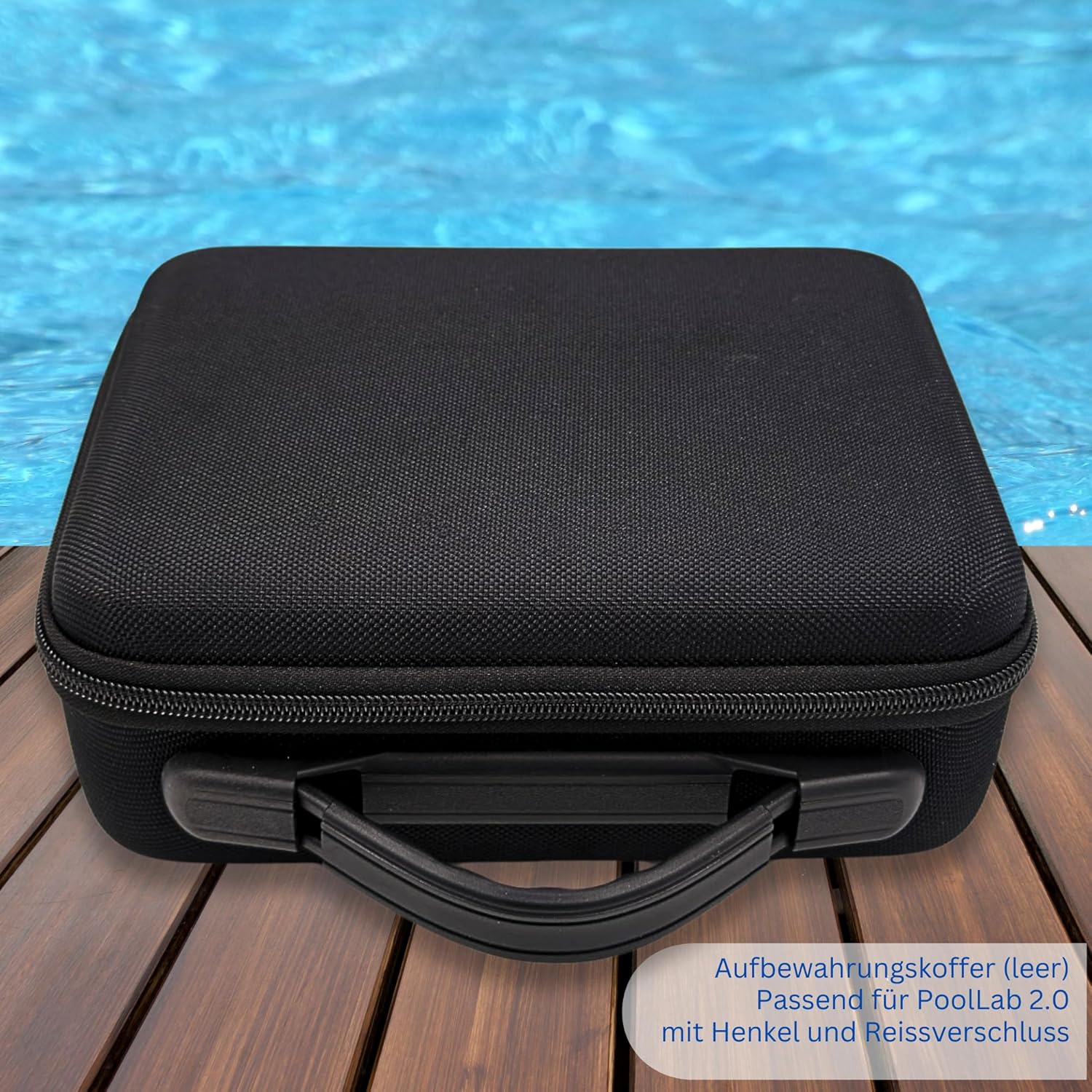 PoolLab 2.0 avec 70 pastilles de test et sac, édition spéciale pour MediMuc - 24 paramètres - App, logiciel - Mesure jusqu'à 3 paramètres dans un test + mallette de rangement vide – Image 2