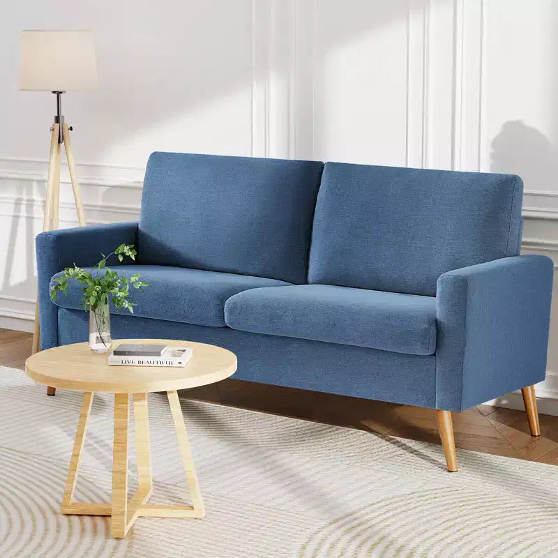 68 Loveseat Sofa Comfy Couch,Modern Loveseat Couches for Living Room/Bedroom,Comfy Sofa with Spring Cushion,Solid Wood,Tool-Free Assembly – Image 18