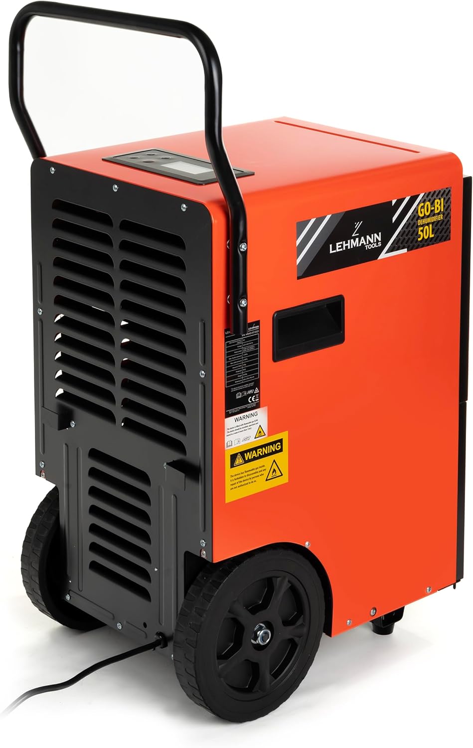 LEHMANN Déshumidificateur Professionnel - Puissance de déshumidification jusqu'à 50 l/jour - Déshumidificateur Industriel - Convient pour les pièces et les caves jusqu'à 120 m² – Image 4