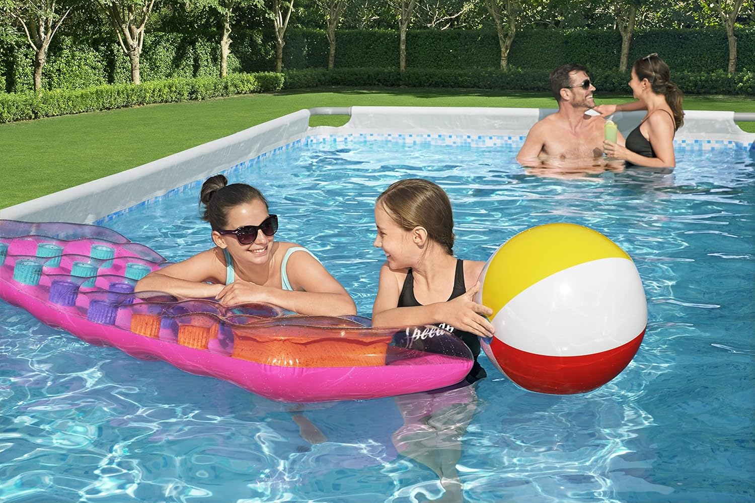 Bestway Ensemble de piscine rectangulaire Power Steel 404x201x100 cm – Image 4