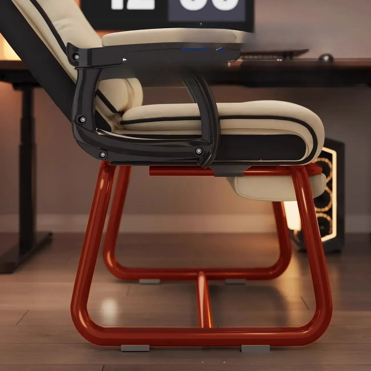 Yellow High-Back Leather Ergonomic Executive Chair – Image 27