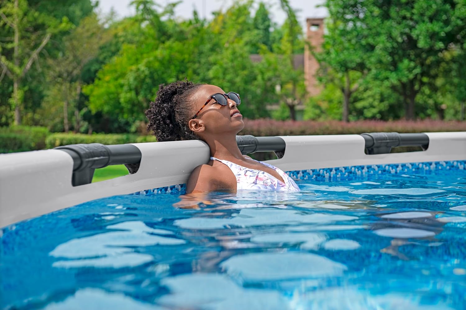 Bestway Steel Pro Max Frame Kit Piscine Ronde avec Pompe à Filtre Ø 366 x 76 cm Gris Clair – Image 3