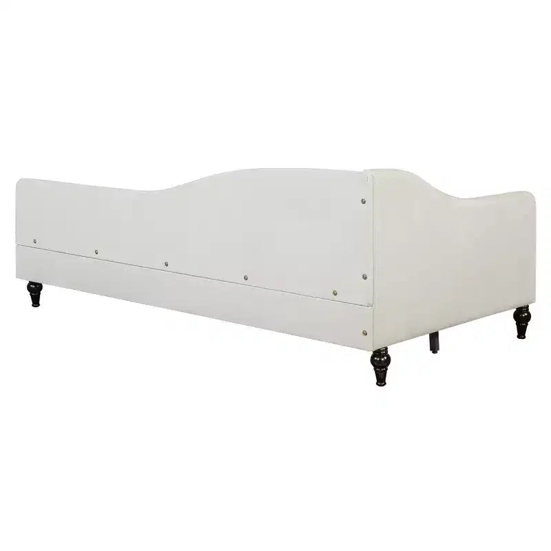 Whisen Stylish L-Shaped Design Solid Wood Legs Linen Daybed – Image 15