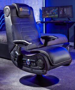 X Rocker Pro 4.1 Fauteuil de jeu et de divertissement, fauteuil TV et musique, avec système audio 4.1 vibration