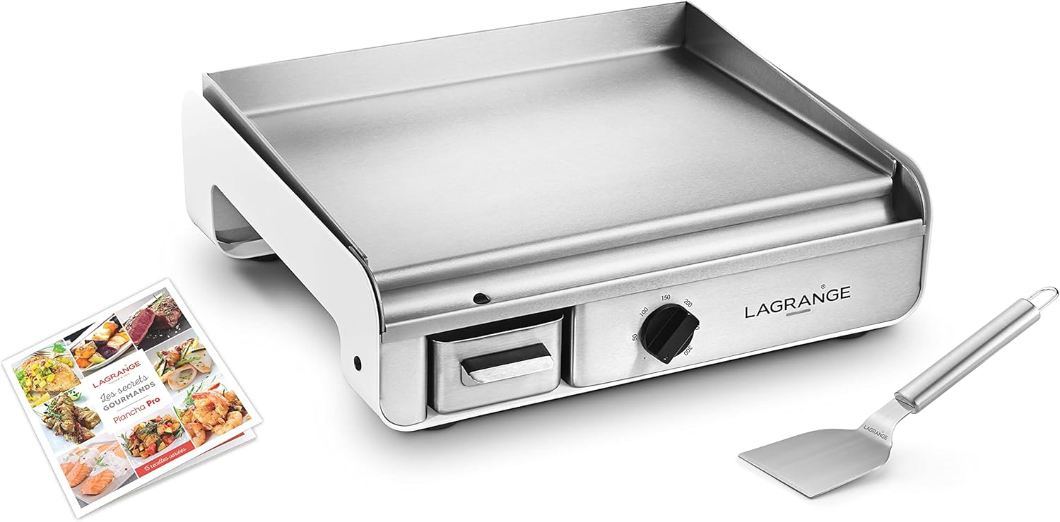 Lagrange 219104 Plancha Pro Blanche, 2300W – Image 4