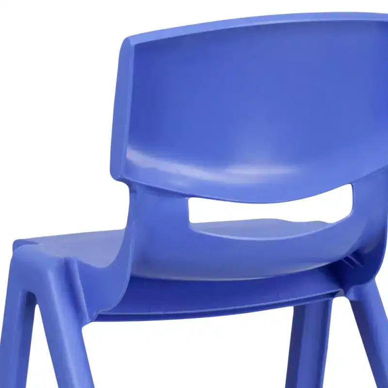Flash Furniture 10 Pack Plastic Stackable School Chair with 13.25 Seat Height – Image 12