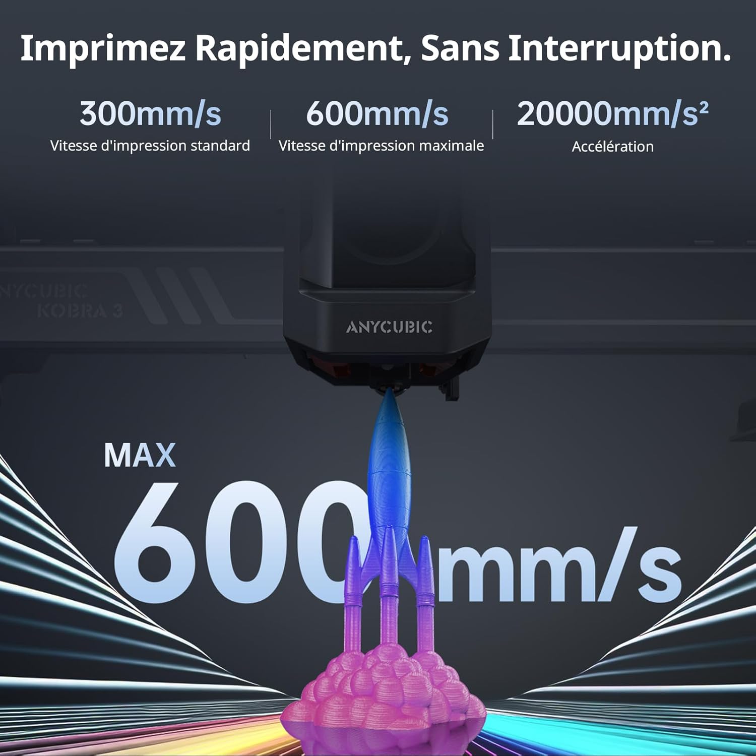 Imprimante 3D multicolore ANYCUBIC Kobra 3 Combo - 250*250*260mm – Image 6