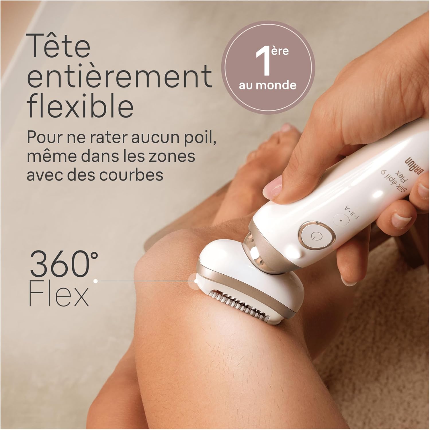 Braun Epilateur Electrique Pour Femmes Silk-épil 9 9-041 3D, Tête Flexible 360°, Etanche, Sans Fil, Kit D’Epilation Avec Tête De Rasoir, Sabot Tondeuse, Rouleaux Massage, Pour Tondre Et Raser – Image 3