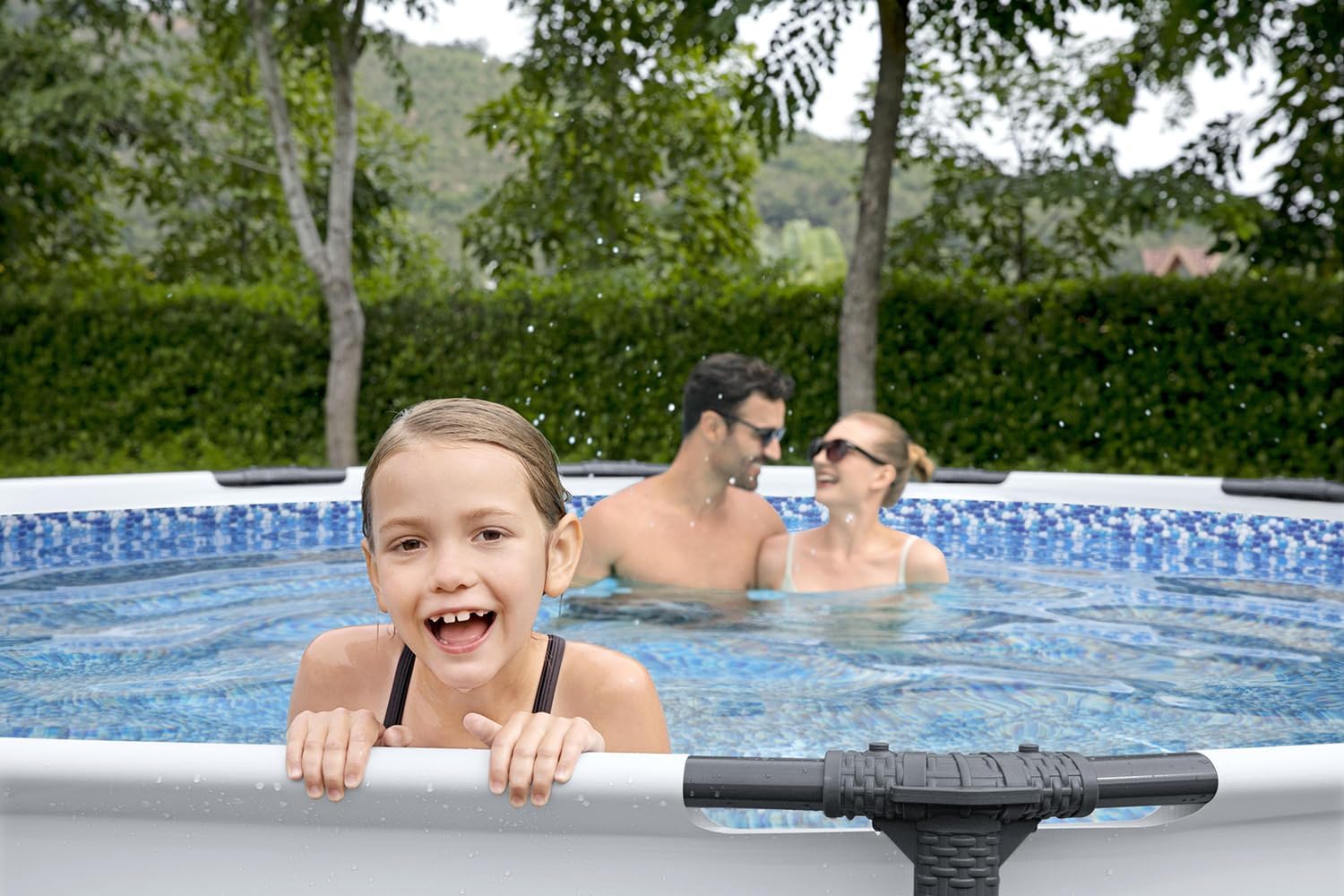 Bestway Steel Pro Max Frame Kit Piscine avec Pompe à Filtre Ø 305 x 76 cm, Gris Clair, Rond – Image 6