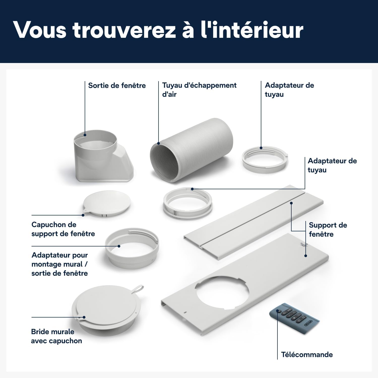 De'Longhi Pinguino PAC EX105 Climatiseur mobile avec technologie EcoRealFeel 10 000 BTU/h, pour pièces jusqu'à 100 m³, fonction déshumidification et ventilation, minuterie 24 heures, classe – Image 8