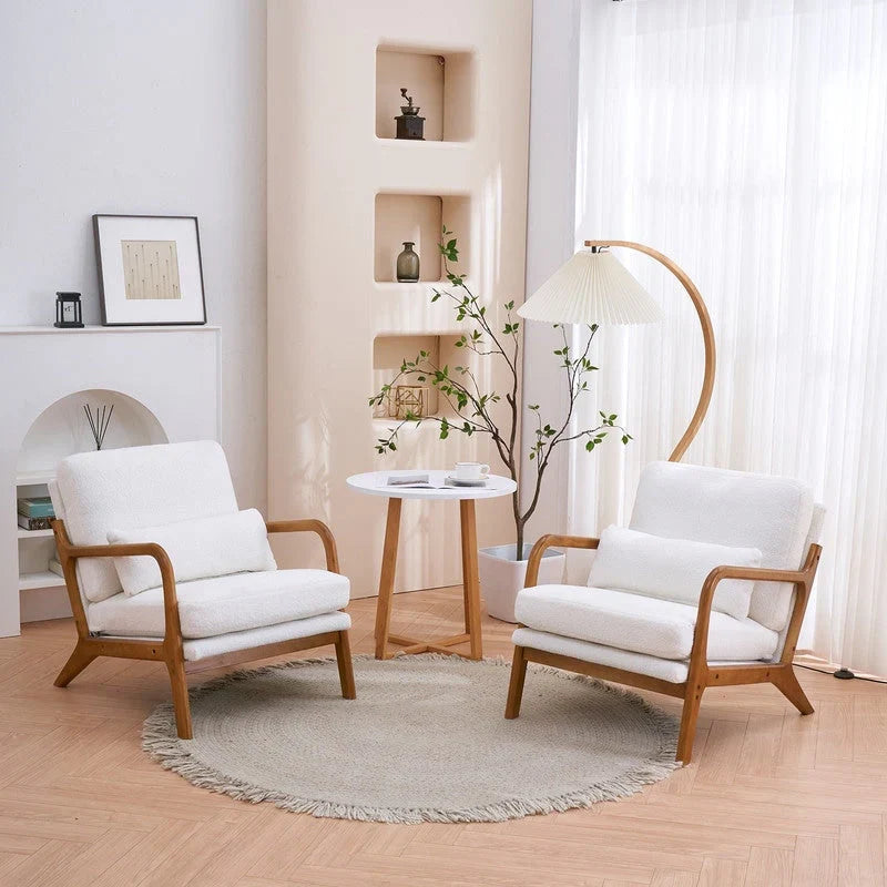 Mid Century Modern Upholstered Accent Chair – Image 45