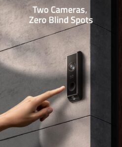 Alternative view of eufy Security Video Doorbell S330 Sonnette sans Fil avec 2 Cameras (sur batterie) avec HomeBase, Double Détection des Mouvements et Colis, 2K HD, sans Charges Mensuelles, 16G de Stockage Local