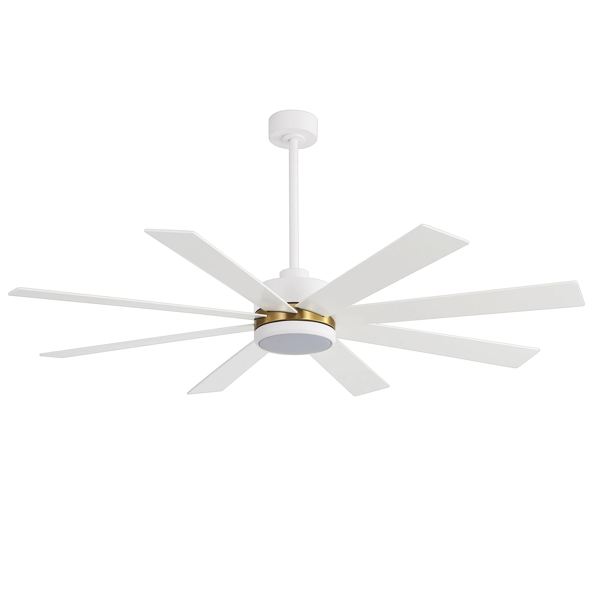 65 Inch 8-Blade Black LED Ceiling Fan with Light and Remote – Image 7