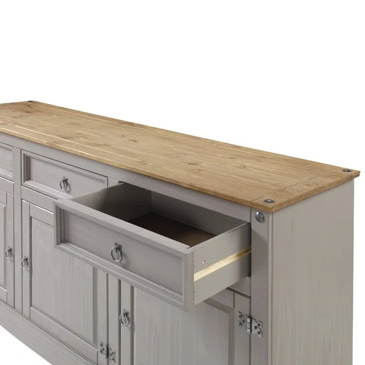 65 Wood Buffet Sideboard Farmhouse - Corona Collection – Image 15