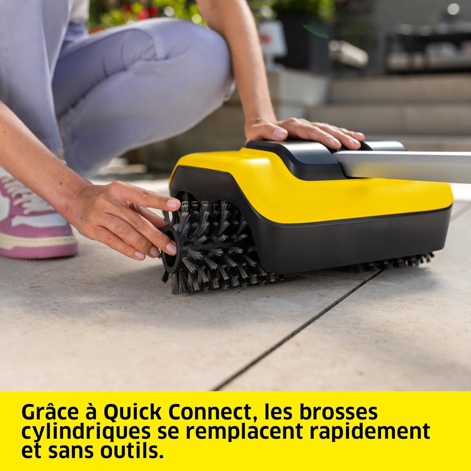 Kärcher Nettoyeur de Terrasses PCL 6, Pression Max. 10 Bar, Débit d'eau Max. 180 l/h, Largeur de Travail 300 mm, Rotation des Brosses : 600-800 TR/Min, pour Bois, Surfaces Composite, Dalles de Pierre – Image 6