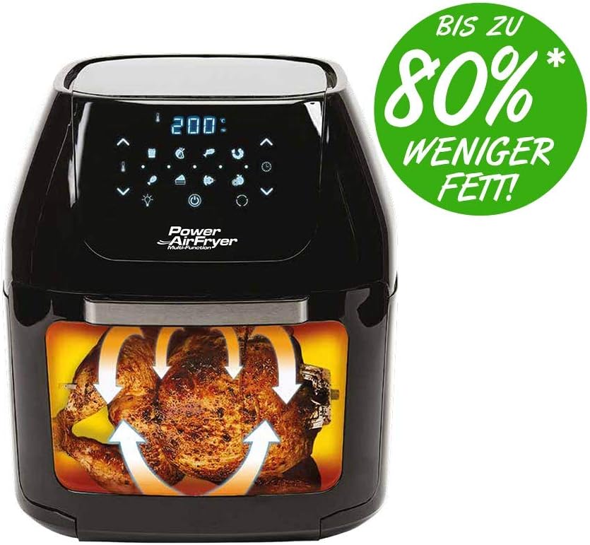 Mediashop Air Fryer Multi-Function - Friteuse à air chaud sans huile - 6 en 1 aussi comme tomates déshydratées, grillades, etc. - Jusqu'à 80 pour cent de graisse en moins - Noir – Image 3
